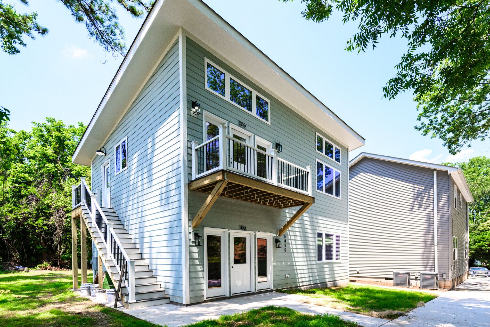Street elevation of the two storey duplex accessory dwelling unit